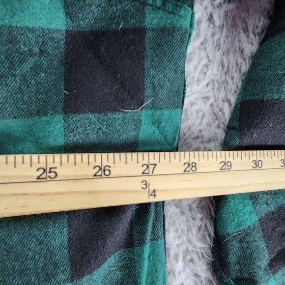 Design in Italy Shirt Mens 2XL Green Plaid Flannel Long Sleeve Button Up *GUC* - Picture 6 of 9